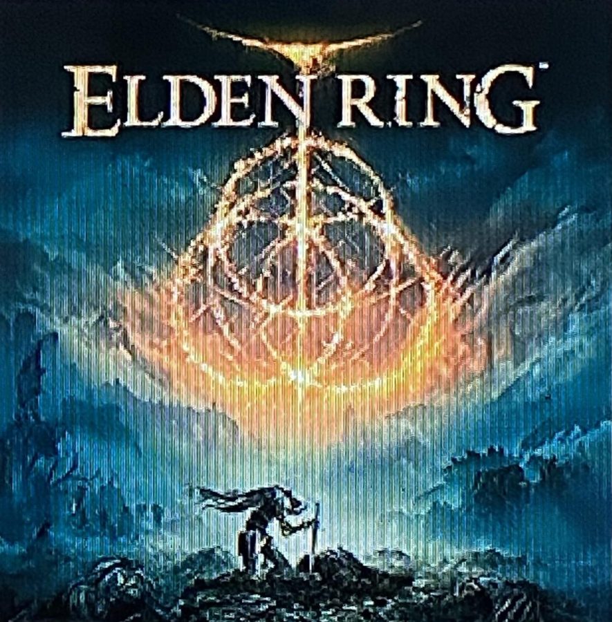 The title screen of the game Elden Ring. Players see this screen as the start a game.