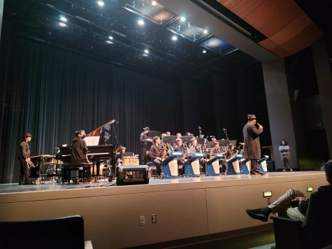 Photograph taken of Jazz B by Jade Nuyen during the SMHS Jazz Concert on Thursday, Dec. 8, 2023