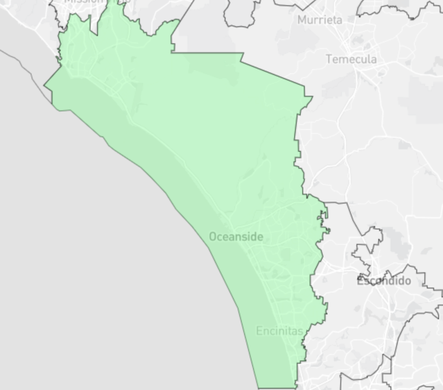 California’s 49th Congressional District encompasses coastal portions of North County San Diego and south-coastal Orange County.