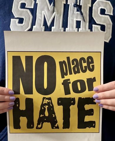  Picture taken by Sammy Pessin, Freshman at SMHS, featuring No Place For Hate sign