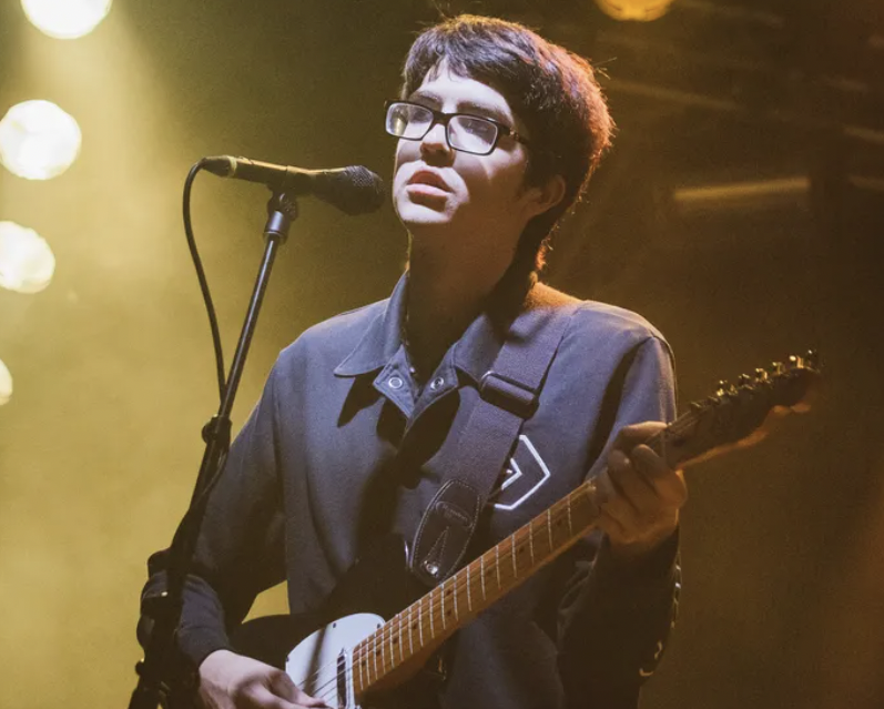 Will Toledo from the band Car Seat Headrest performing taken by  Andrew Benge/Getty Images