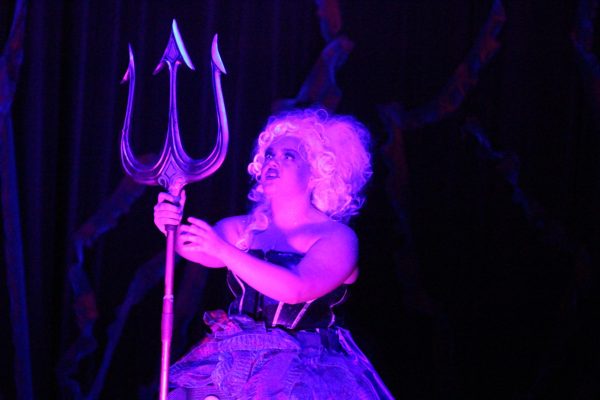 Mackenzie Pyatt playing Ursula in the SMHS production of The Little Mermaid. (Sophia Pedroza)